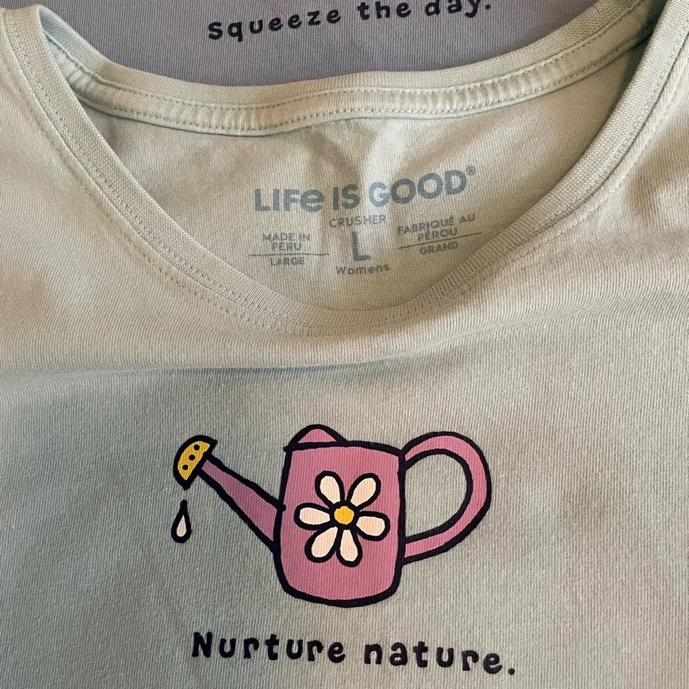 Life Is Good Womens Short Sleeve Tees - Navy, Light Blue, Gray - Picture 6 of 6